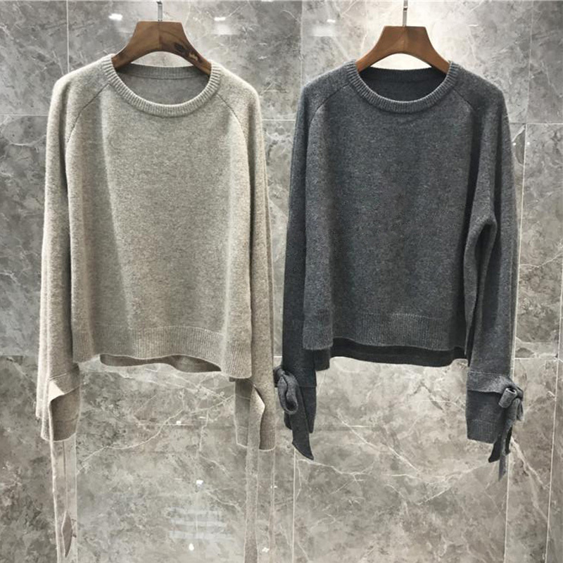 Women Sets High quality Wool knitted Two Piece Set Cashmere Loose Sweater Pullover Elastic Wiast Pants Suit Tracksuit 677G 210420