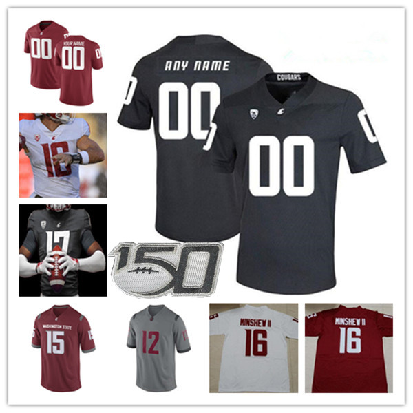 Washington State Cougars WSU Jayden de Laura College Football Jerseys Gardner Minshew II Max Borghi Calvin Jackson Jr. Ron Stone Jr. Jahad Woods Jaylen Watson Harris, Grey 
Washington State Cougars WSU Jayden de Laura College Football Jerseys Gardner Minshew II Max Borghi Calvin Jackson Jr. Ron Stone Jr. Jahad Woods Jaylen Watson Harris, Grey