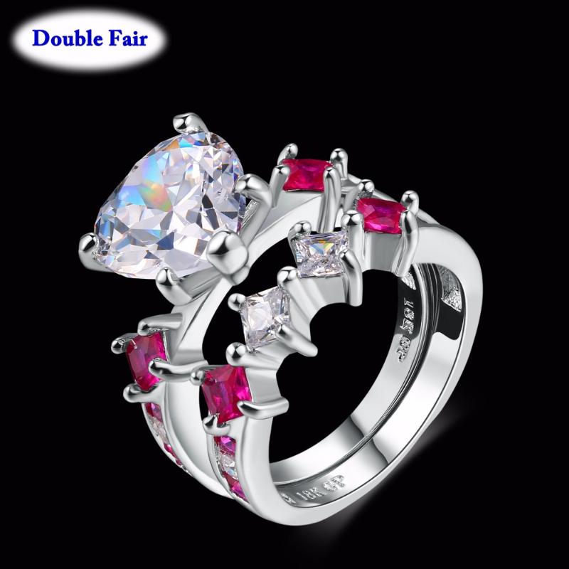 Wedding Rings Top Quality Red & Clear Crystal Sweet Heart Sets Silver Color Fashion Brand Party Jewelry For Women Wholesale DWR614, Slivery;golden
Wedding Rings Top Quality Red & Clear Crystal Sweet Heart Sets Silver Color Fashion Brand Party Jewelry For Women Wholesale DWR614, Slivery;golden