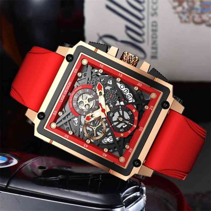 Top Brand Rectangular Watches for Men Mens Watch Quartz Fashion Luxury Sports Waterproof Chronograph Silicone Clock 210624, Silver white
Top Brand Rectangular Watches for Men Mens Watch Quartz Fashion Luxury Sports Waterproof Chronograph Silicone Clock 210624, Silver white