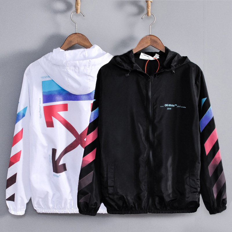 2021 Hoodie Off High Street Fashion Brand Sunscreen Coat Hooded Charging Men's and Women's Windbreaker, Black
2021 Hoodie Off High Street Fashion Brand Sunscreen Coat Hooded Charging Men's and Women's Windbreaker, Black