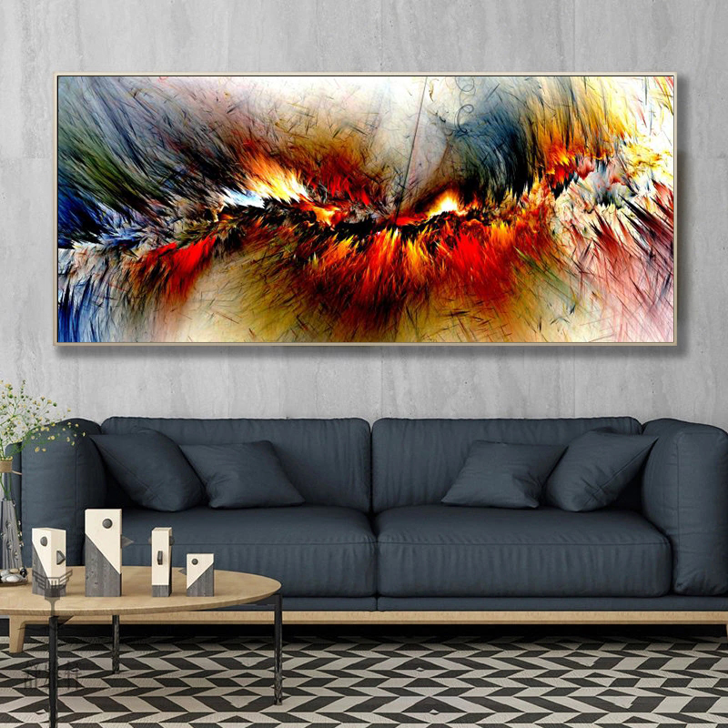 Abstract Clouds Painting Modern Home Decor Wall Art Pictures For Living Room Canvas Prints Colorful Posters And Prints Frameless