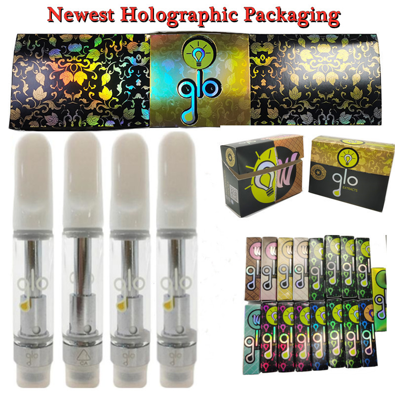 Glo Carts Extract Vape Cartridges Reflective Box Ceramic Vape Atomizer 510 Vapes Pen Vaporizer 0.8ML 1ML Thick Oil Atomizers Holographic Pac
Glo Carts Extract Vape Cartridges Reflective Box Ceramic Vape Atomizer 510 Vapes Pen Vaporizer 0.8ML 1ML Thick Oil Atomizers Holographic Pac