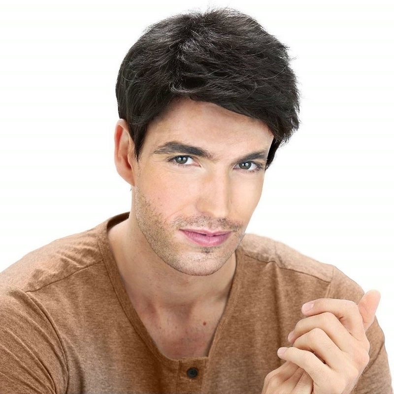 oblique Overseas Wig Men's bangs black short straight head cover 7445, Picture color
oblique Overseas Wig Men's bangs black short straight head cover 7445, Picture color