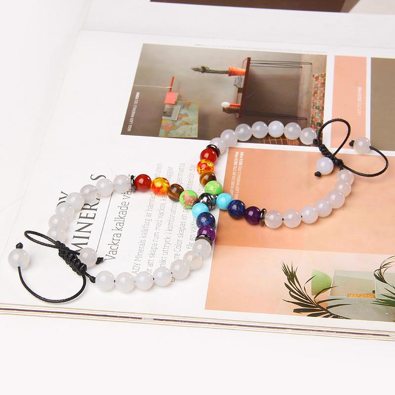 Beaded, Strands Magnet Bracelet Couple For Lovers Natural White Agat 7 Chakra Stone Beads Bracelets Friendship Jewelry Birthday Gift
Beaded, Strands Magnet Bracelet Couple For Lovers Natural White Agat 7 Chakra Stone Beads Bracelets Friendship Jewelry Birthday Gift