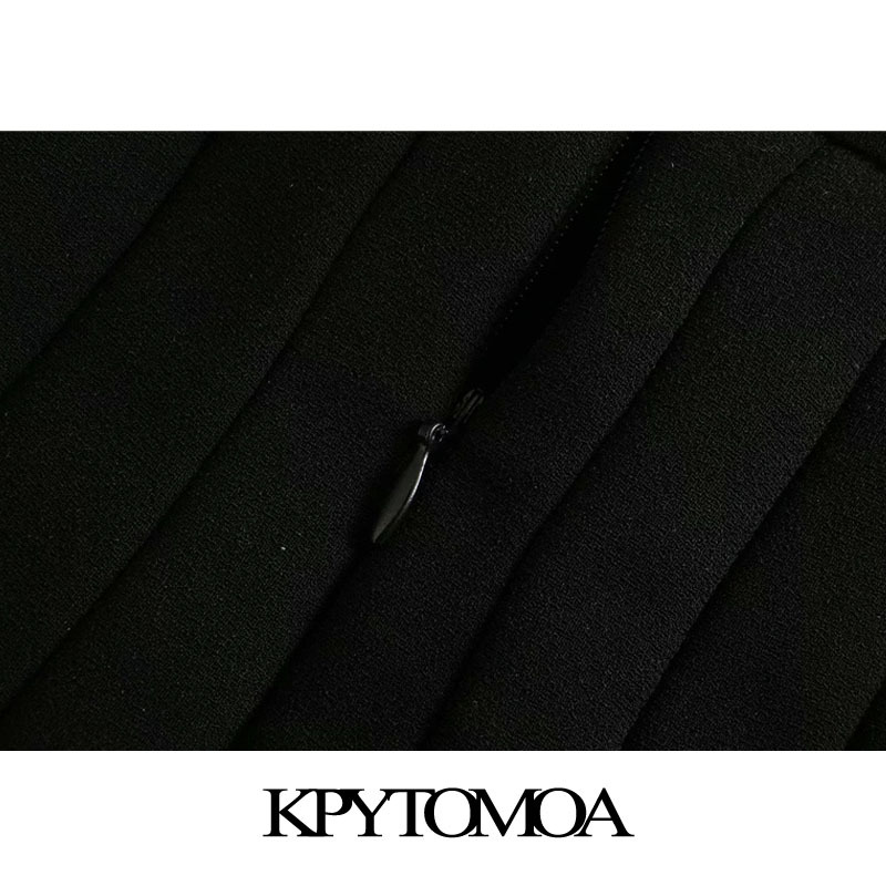 Women Chic Fashion With Chain Pleated Bermuda Shorts Skirts High Waist Back Zipper Female Mujer 210420