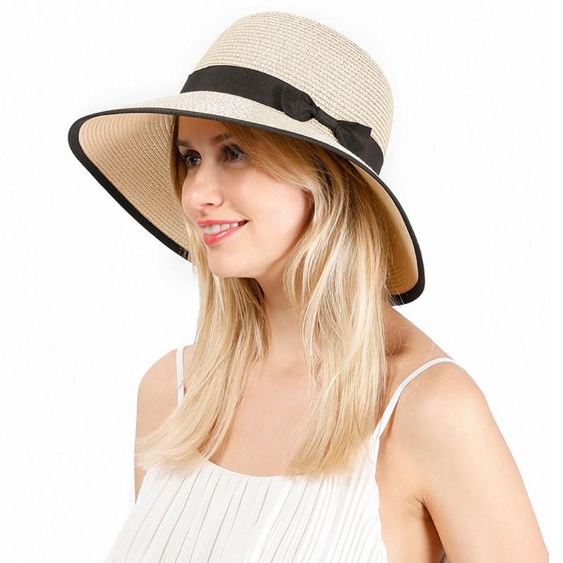 Wide Brim Hats Simple Leisure Bow Hat Summer Sun For Women Beach Straw UV Protection Cap, Black
Wide Brim Hats Simple Leisure Bow Hat Summer Sun For Women Beach Straw UV Protection Cap, Black