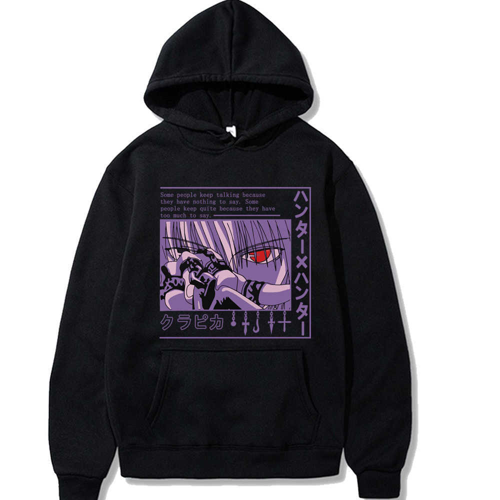 Anime Hunter X Hunter hoodie for Men women long Sleeve Anime Manga Kurapika HxH Devil Eye hoodie pullover Tops Gift men hoodie Y0816