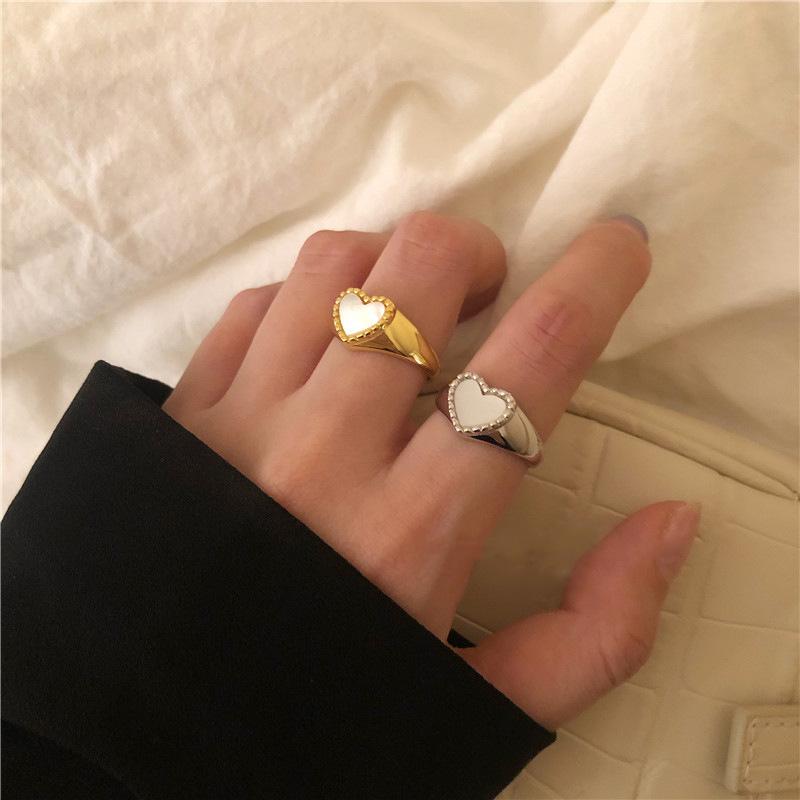 Korean Style Vintage Minimalist Trendy Shell Heart Finger Ring For Women Elegant 925 Sterling Silver Wedding Party Jewelry Cluster Rings
Korean Style Vintage Minimalist Trendy Shell Heart Finger Ring For Women Elegant 925 Sterling Silver Wedding Party Jewelry Cluster Rings