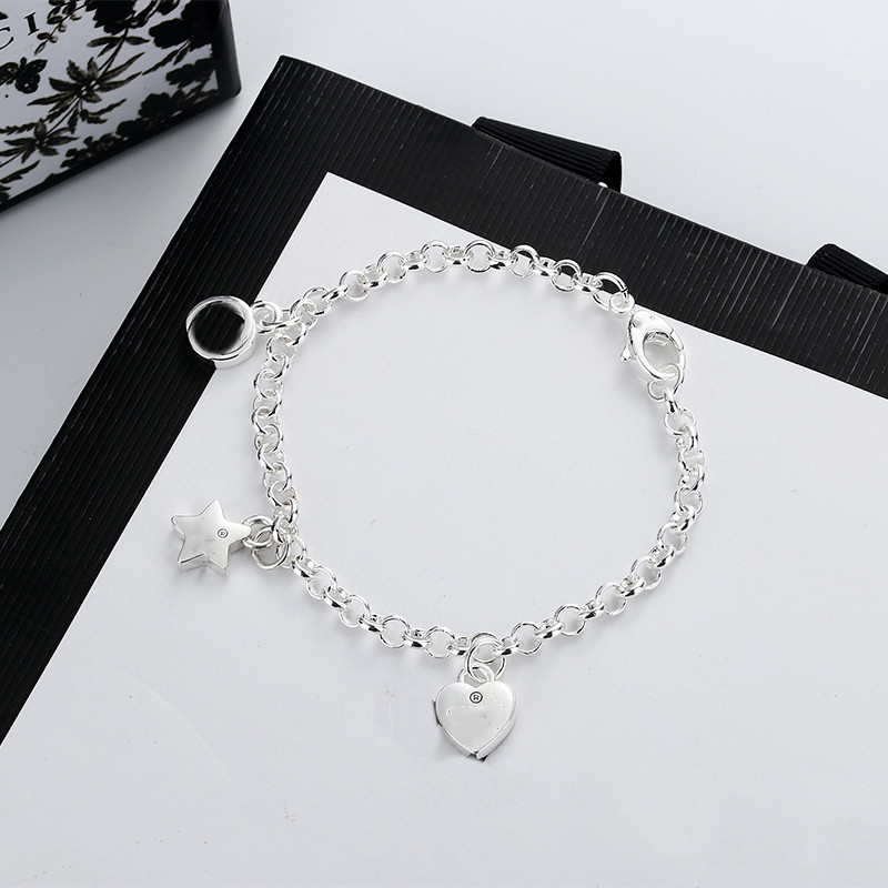 New Fashion Woman Bracelet Creative Star Heart Three Style Bracelet High Quality Silver Plated Material Bracelet Jewelry Supply
New Fashion Woman Bracelet Creative Star Heart Three Style Bracelet High Quality Silver Plated Material Bracelet Jewelry Supply