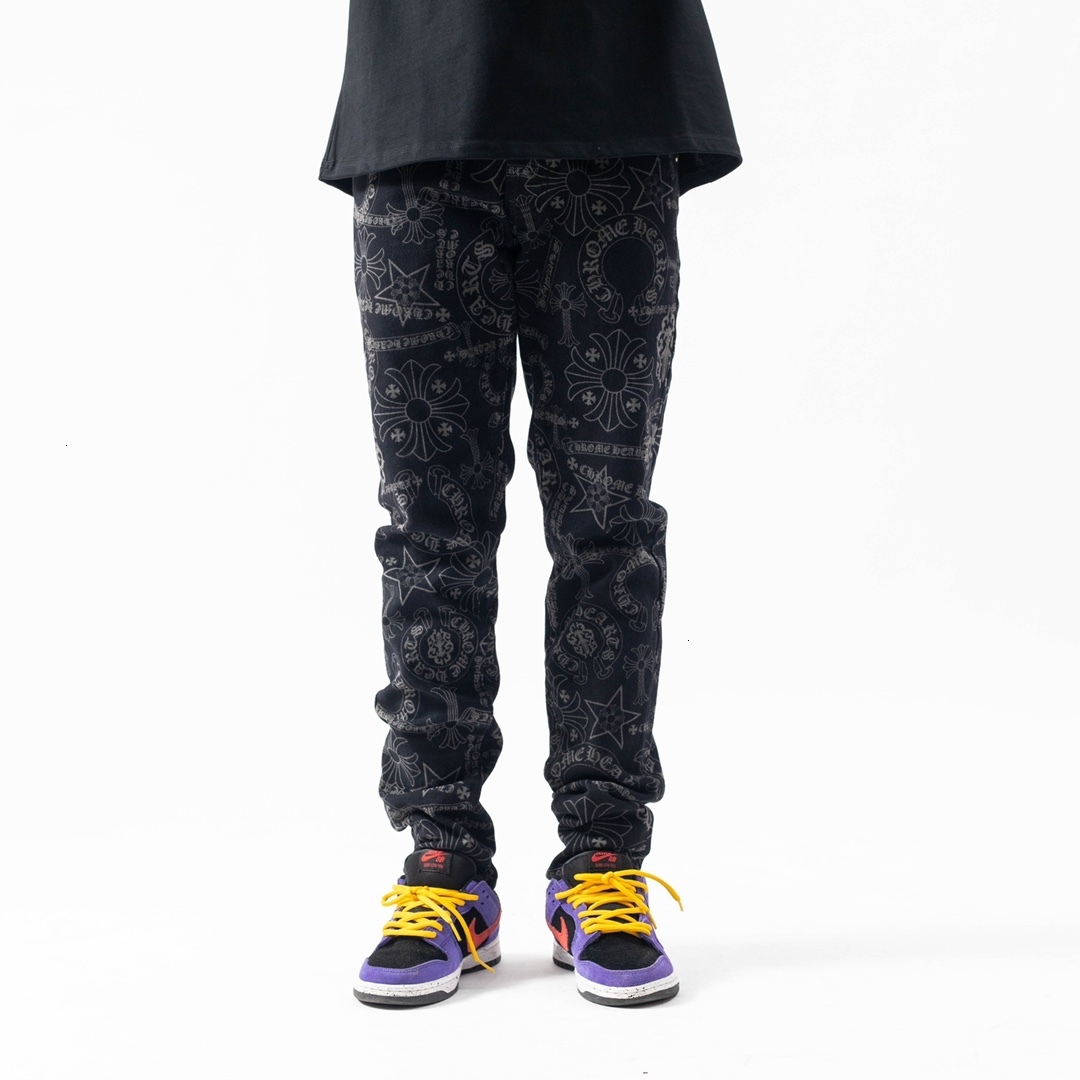 Light luxury crosin ch cross patch jeans for young men's slim casual zipper Leggings XF7I, Black
Light luxury crosin ch cross patch jeans for young men's slim casual zipper Leggings XF7I, Black