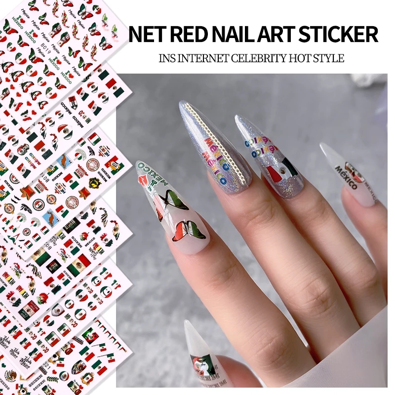 6/12 Pcs Constellations Nail Sticker for Art Decoration Fashion Mexico Flag Stickers and Decals Manicure Accessories Lady Finger DIY, As picture
6/12 Pcs Constellations Nail Sticker for Art Decoration Fashion Mexico Flag Stickers and Decals Manicure Accessories Lady Finger DIY, As picture
