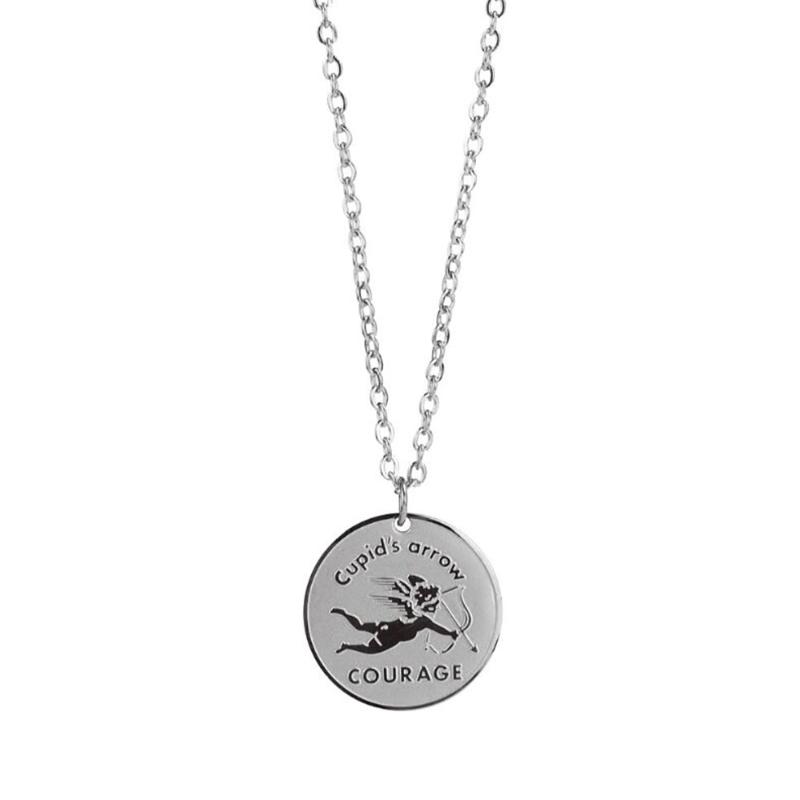 Chains Stainless Steel Delicate Cupid's Arrow Gold Relief Pendant Necklace Jewelry Fashion Minimalism Gift For Him, Silver
Chains Stainless Steel Delicate Cupid's Arrow Gold Relief Pendant Necklace Jewelry Fashion Minimalism Gift For Him, Silver