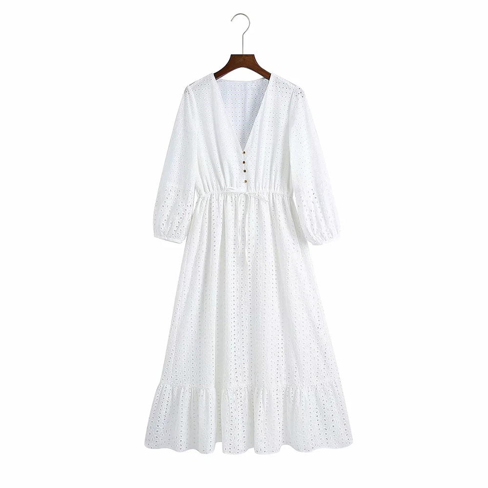 BBWM Women Summer White V-Neck Dress Sleeve Buttons Bow Tie Slim Casual Female Elegant Party A-Line Dresses Clothes Vestidos 210520
BBWM Women Summer White V-Neck Dress Sleeve Buttons Bow Tie Slim Casual Female Elegant Party A-Line Dresses Clothes Vestidos 210520