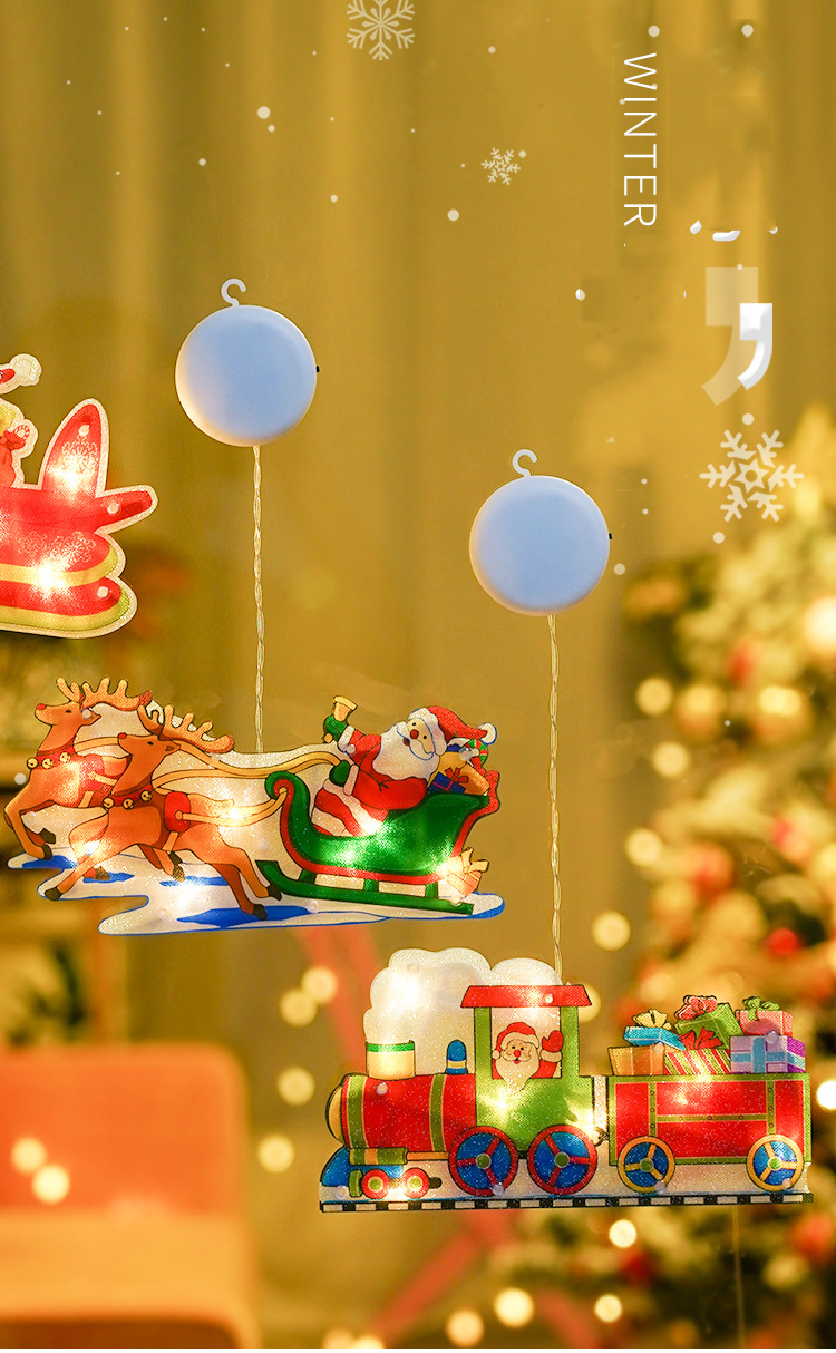 LED Christmas decoration Santa Claus snowman elk shape window suction cup lights shop holiday atmosphere light
LED Christmas decoration Santa Claus snowman elk shape window suction cup lights shop holiday atmosphere light