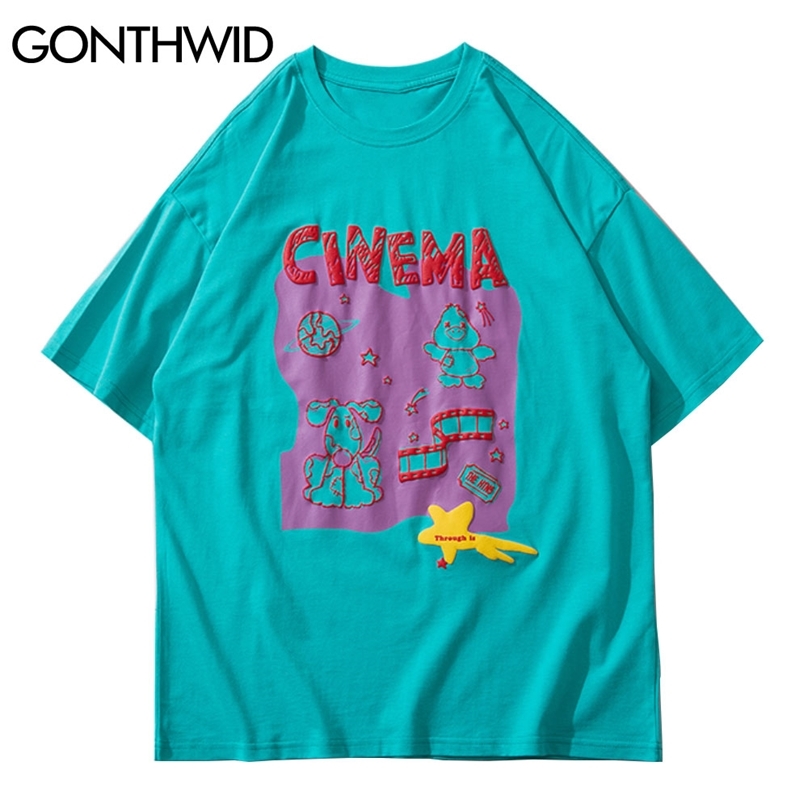 Tees Tops Streetwear Harajuku Men Cinema Dog Chicken Print Short Sleeve T-Shirts Casual Cotton Hip Hop Loose Tshirts 210602, Green
Tees Tops Streetwear Harajuku Men Cinema Dog Chicken Print Short Sleeve T-Shirts Casual Cotton Hip Hop Loose Tshirts 210602, Green