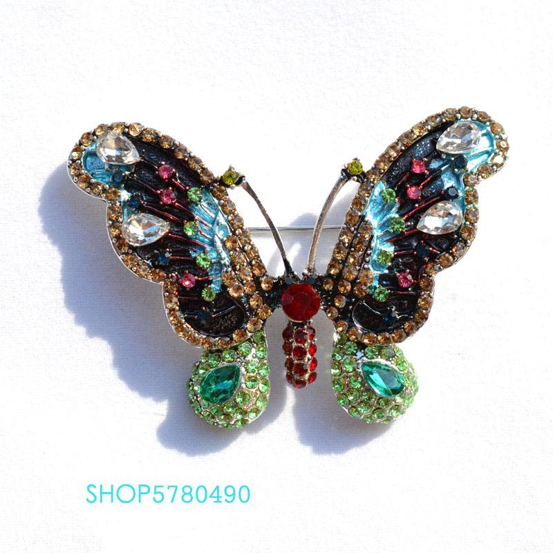 Pins, Brooches Multi Color Butterfly Rhinestone Painted Elegent Brooch Women Crystal Breast Pin Corsage Ladies Party Dress Ornaments Jewelry
Pins, Brooches Multi Color Butterfly Rhinestone Painted Elegent Brooch Women Crystal Breast Pin Corsage Ladies Party Dress Ornaments Jewelry