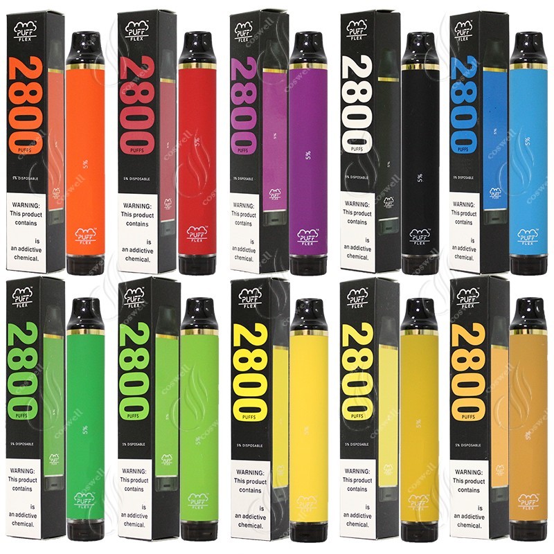 Newest Vapor Cigs 2800 Puffs Disposable Bars Vape Pen FLEX Portable 10ML Pods 1500mAh Pre Cartridge Devcice E Vaporizers Battery PUFF F Pqoo
Newest Vapor Cigs 2800 Puffs Disposable Bars Vape Pen FLEX Portable 10ML Pods 1500mAh Pre Cartridge Devcice E Vaporizers Battery PUFF F Pqoo