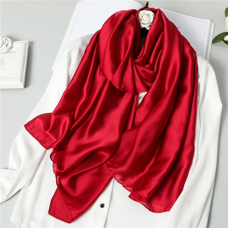 Scarves Long Silk Scarf Women Solid Beach Shawl Wrap Lady Neck Foulard Female Bandana Large Pashmina Echarpe 2021
Scarves Long Silk Scarf Women Solid Beach Shawl Wrap Lady Neck Foulard Female Bandana Large Pashmina Echarpe 2021