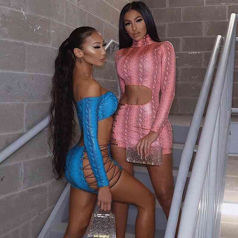Print Sexy Skinny Mini Dress Women Bandage Mock Neck Long Sleeve Bodycon Midnight Clubwear Party Skirt 2021 Hot Fashion, Pink
Print Sexy Skinny Mini Dress Women Bandage Mock Neck Long Sleeve Bodycon Midnight Clubwear Party Skirt 2021 Hot Fashion, Pink