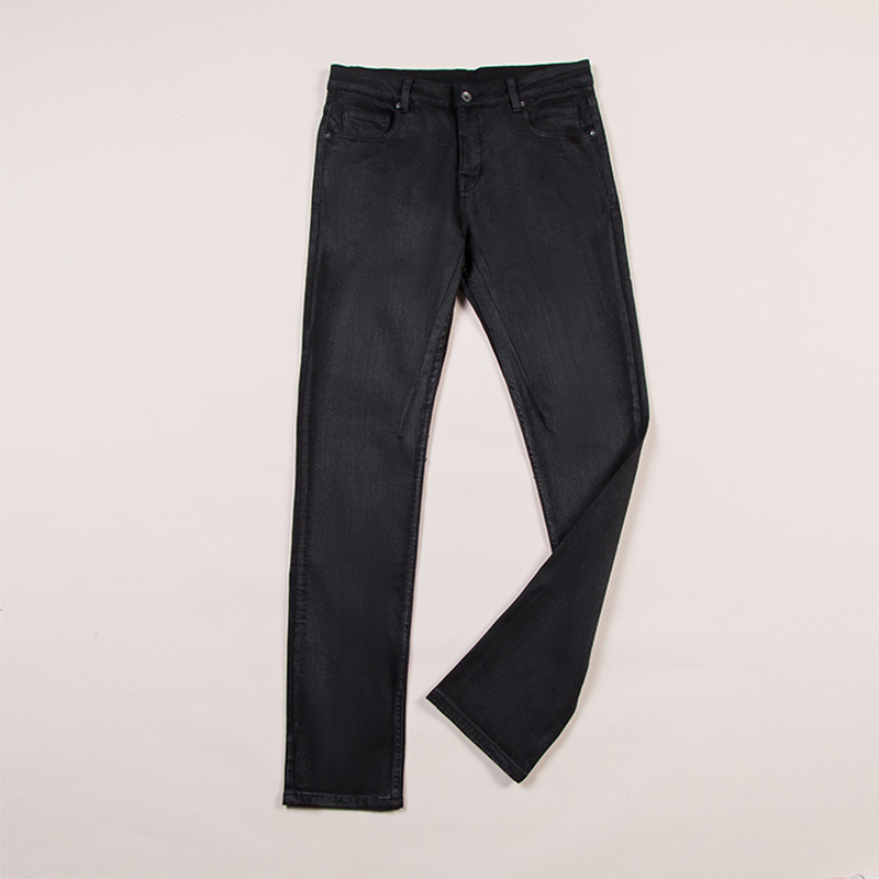 Dark ro classic versatile autumn and winter new waxing coating process slim basic long denim pants men, Black
Dark ro classic versatile autumn and winter new waxing coating process slim basic long denim pants men, Black