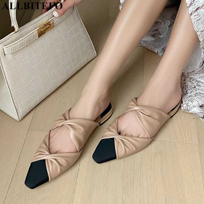ALLBITEFO Size 34-43 Fold Design Beach Shoes Genuine Leather Sheepskin Women Heels Sandals Fashion Summer Slippers Flip Flops 210611, As picture
ALLBITEFO Size 34-43 Fold Design Beach Shoes Genuine Leather Sheepskin Women Heels Sandals Fashion Summer Slippers Flip Flops 210611, As picture