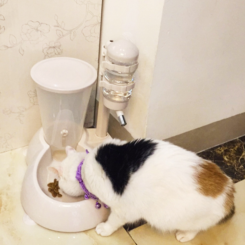 Dog Can Lift Water Cup Hanging Type Non-wet Mouth Automatic Drinking Water Feeder Pet Vertical Cat Drinking Fountain Mobile
