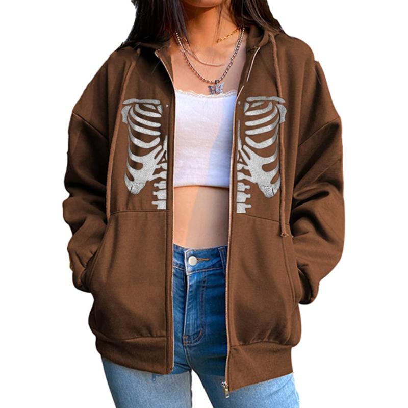 Men' Hoodies & Sweatshirts Ladies Y2K Zip Hooded Sweatshirt Casual Daily Chest/Skull Print Loose Long Sleeve Pullover With Pocket Jacket, B black
Men' Hoodies & Sweatshirts Ladies Y2K Zip Hooded Sweatshirt Casual Daily Chest/Skull Print Loose Long Sleeve Pullover With Pocket Jacket, B black