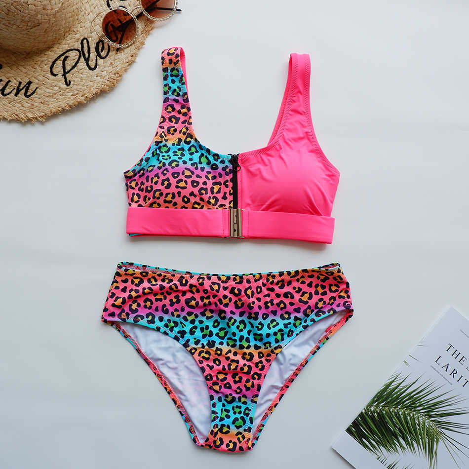 Pocket Girl Women Volleyball Bikinis Set Summer Tankini Sexy Swimwear Female Push Up Padded Bikini Sling Zipper Swimsuit 210625