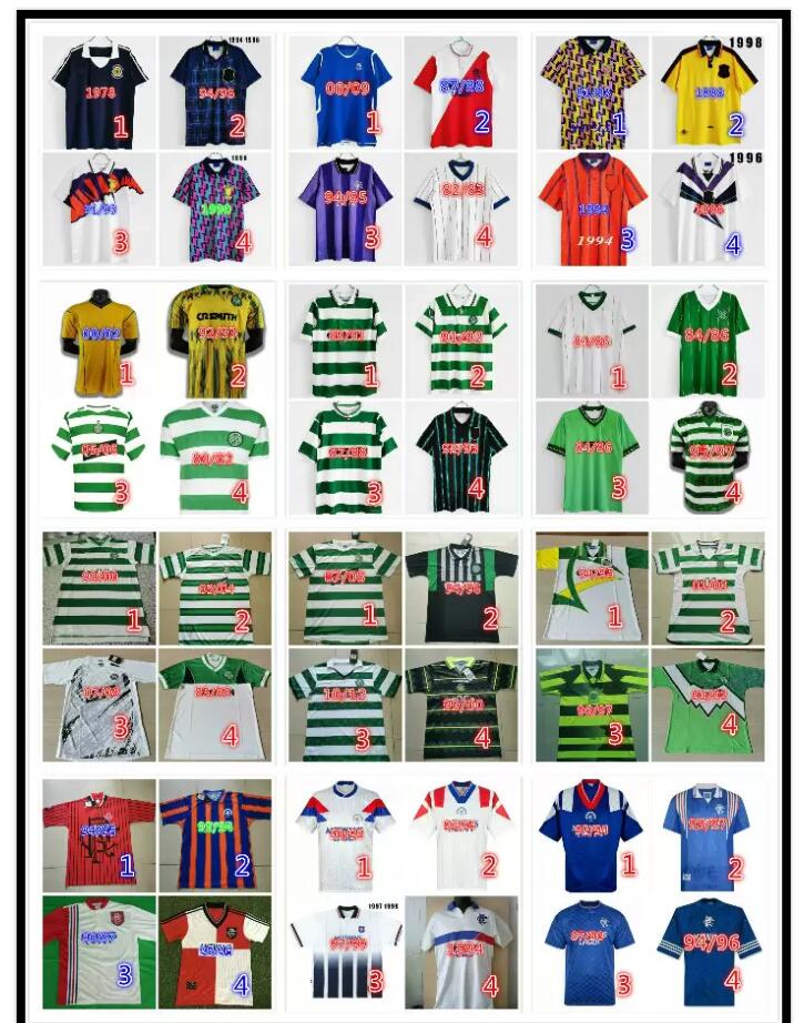 Scotland Retro soccer jerseys 82 83 84 87 90 92 93 94 95 96 97 98 99 01 08 GERRARD GASCOIGNE LAUDRUP ALBERTZ MCCOIST Celtic fc football shirt Uniforms
Scotland Retro soccer jerseys 82 83 84 87 90 92 93 94 95 96 97 98 99 01 08 GERRARD GASCOIGNE LAUDRUP ALBERTZ MCCOIST Celtic fc football shirt Uniforms