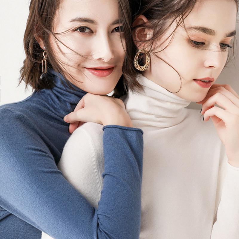 Women' Sweaters 2021 Autumn And Winter Sweater Wool Padded Turtleneck Pullover Slim Stretch Pile Neck Knitted Bottoming Shirt, Black
Women' Sweaters 2021 Autumn And Winter Sweater Wool Padded Turtleneck Pullover Slim Stretch Pile Neck Knitted Bottoming Shirt, Black