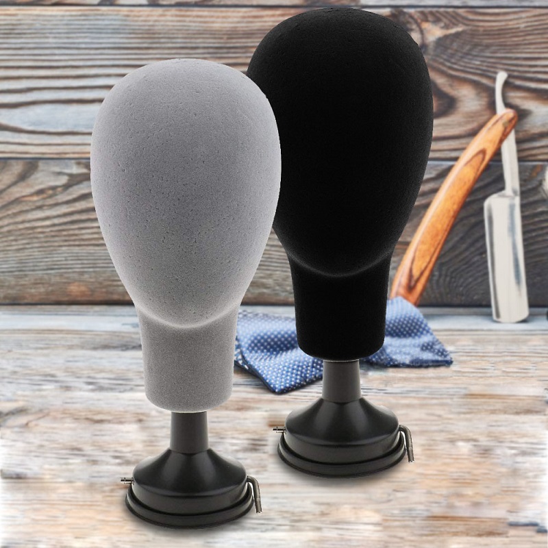 New Style Base Plate Styrofoam Mannequin Head Model Wigs Caps Glasses Display Stand Holder