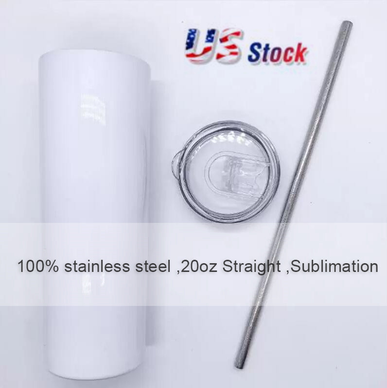 US STOCK STRAIGHT! 20oz Sublimation Tumblers With Straw 304 Stainless Steel Water Bottles Double Insulated Blank Mugs Outdoor Sports Cups, White
US STOCK STRAIGHT! 20oz Sublimation Tumblers With Straw 304 Stainless Steel Water Bottles Double Insulated Blank Mugs Outdoor Sports Cups, White