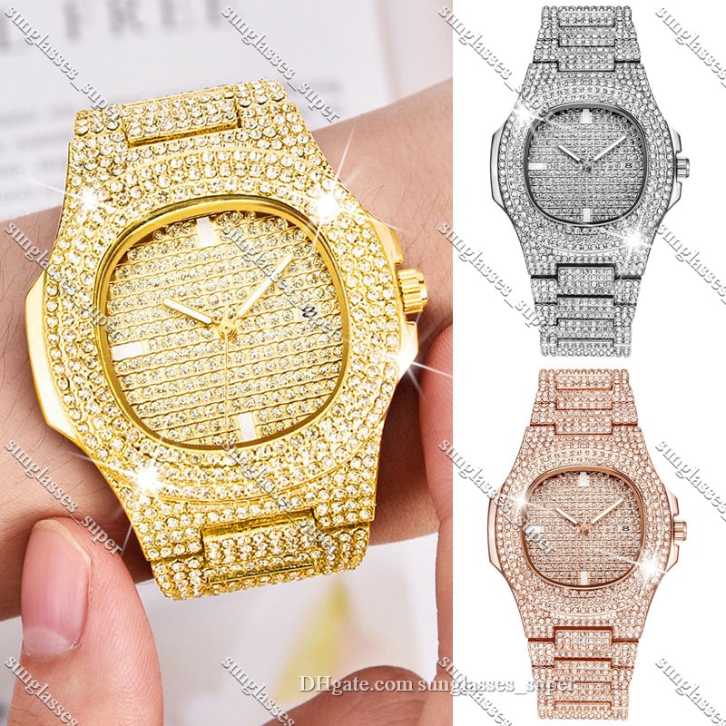 Mens Top Iced Out Watch Gold Diamond Watches for Men Square Quartz Waterproof Wristwatch Relogio Masculino, Shows
Mens Top Iced Out Watch Gold Diamond Watches for Men Square Quartz Waterproof Wristwatch Relogio Masculino, Shows