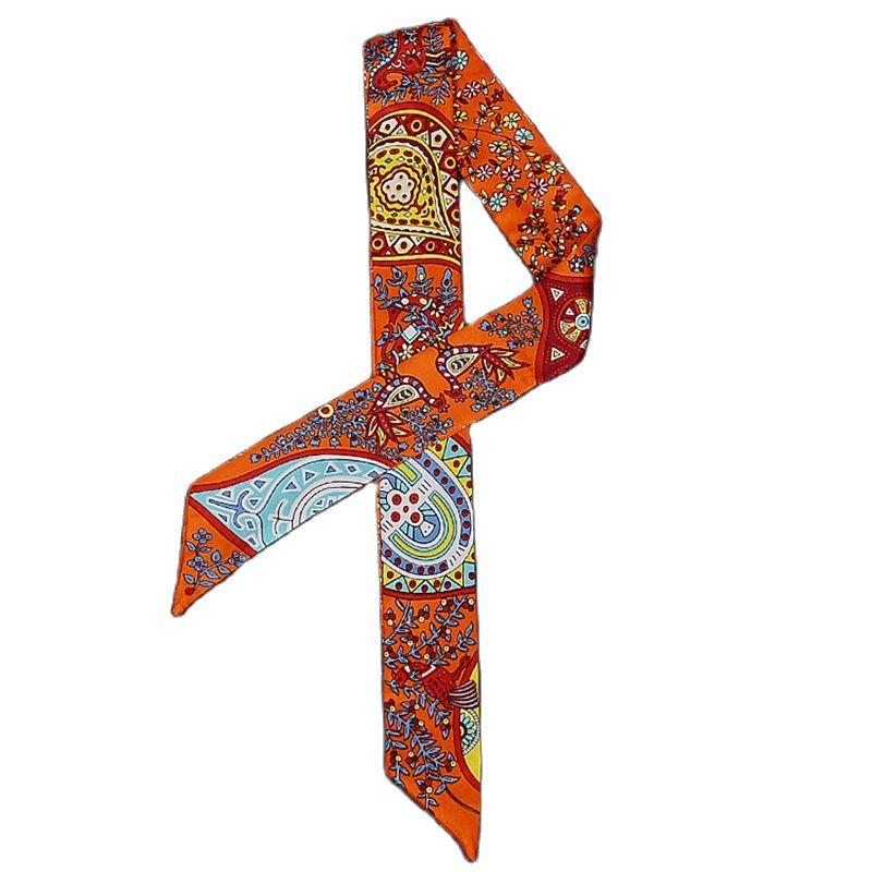 Scarves Vintage Ladies Scarf Luxury Twill Satin Skinny Tied Bag Handle Small Ribbon Printed Long Decorative Headscarf BS71
Scarves Vintage Ladies Scarf Luxury Twill Satin Skinny Tied Bag Handle Small Ribbon Printed Long Decorative Headscarf BS71