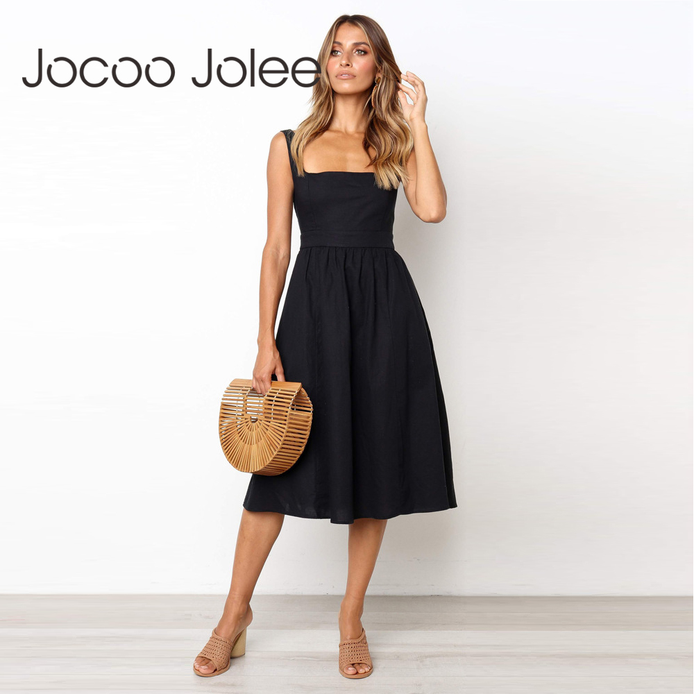 Casual Simple Solid Sundress Women High Waist Sleeveless Slash Neck Midi A-line Dress Plus Size White Black Red Long Dresses
Casual Simple Solid Sundress Women High Waist Sleeveless Slash Neck Midi A-line Dress Plus Size White Black Red Long Dresses