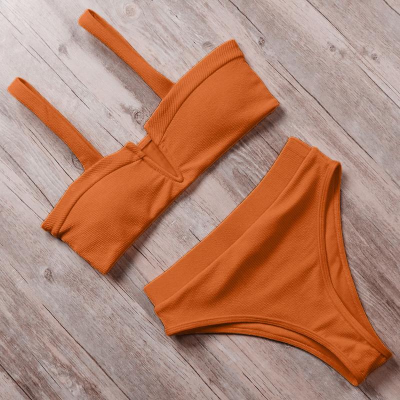 Women' Swimwear MOOSKINI Brand Bikini 2021 Solid Bandeau Women Swimsuit Set Summer Bathing Suit Push Up High Waist Beachwear, B3239ye
Women' Swimwear MOOSKINI Brand Bikini 2021 Solid Bandeau Women Swimsuit Set Summer Bathing Suit Push Up High Waist Beachwear, B3239ye