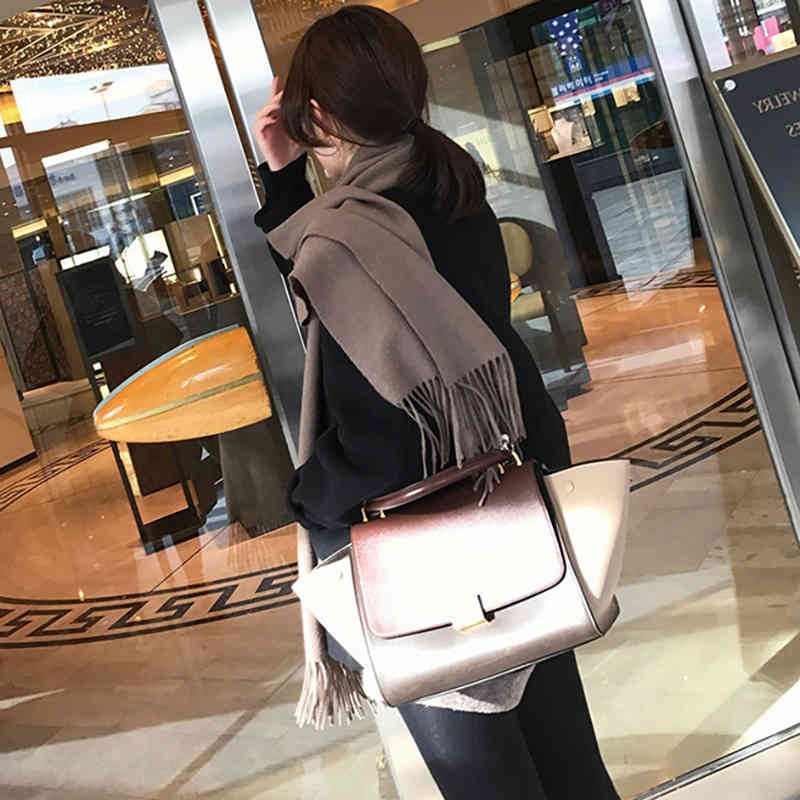 Women Wool Coat Jacket Autumn Winter Woolen Blend Coat Casual Long Sleeve Korean Fashion Clothing For Womens Outwear Coats 210414