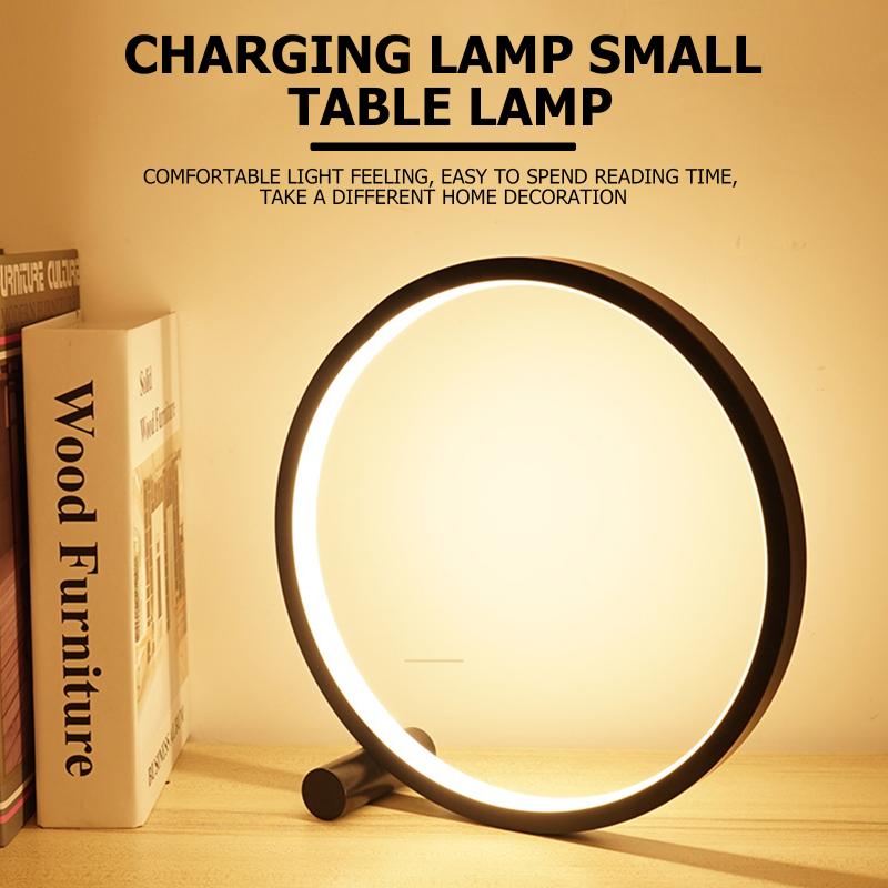 Night Lights Desktop Lamp 3 Dimmable USB Powered Modern Circle Reading Table Halo Balance LED Light Bedside For Bedroom Decor
Night Lights Desktop Lamp 3 Dimmable USB Powered Modern Circle Reading Table Halo Balance LED Light Bedside For Bedroom Decor