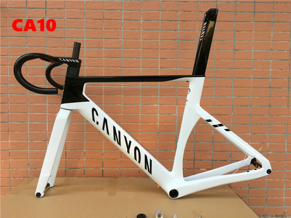 Disc brake Black White Canyon aeroad cfr road carbon frame Handlebar bicycle frameset DPD XDB a01, Ca10
Disc brake Black White Canyon aeroad cfr road carbon frame Handlebar bicycle frameset DPD XDB a01, Ca10