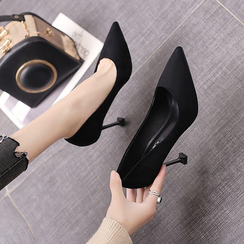 Dress Shoes Women Heels Spring High Women's Heel Red Chaussure Femme Zapatos Mujer, Black
Dress Shoes Women Heels Spring High Women's Heel Red Chaussure Femme Zapatos Mujer, Black