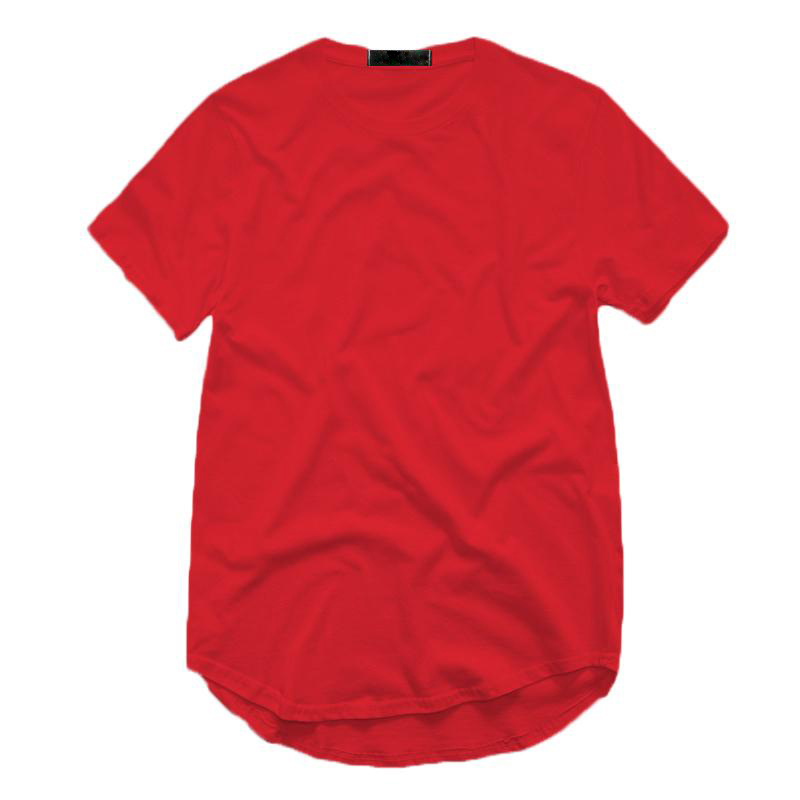 7 colors Men's T Shirt Fashion Extended Street StyleT-Shirt Men's clothing Curved Hem Long line Tops Tees Hip Hop Urban Blank Basic t Shirts