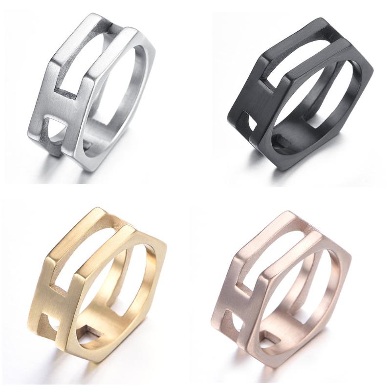 Cluster Rings Four-color Punk Rock Mens Fashion Chunky Finger Ring Gold Hollow Hexagon Hip Hop Retro
Cluster Rings Four-color Punk Rock Mens Fashion Chunky Finger Ring Gold Hollow Hexagon Hip Hop Retro