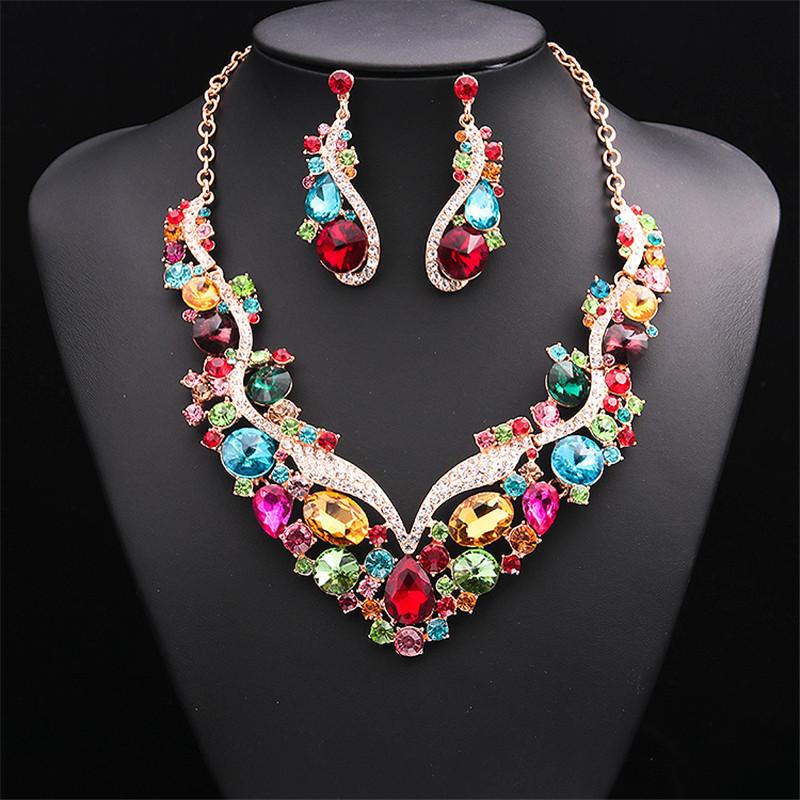 Earrings & Necklace Delicate Shining AB Crystal Jewelry Set Women Wedding Dress Bridal Party Fine Jewellery Accessory, Silver
Earrings & Necklace Delicate Shining AB Crystal Jewelry Set Women Wedding Dress Bridal Party Fine Jewellery Accessory, Silver