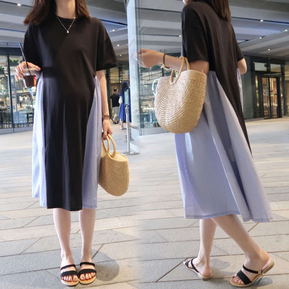 is fashionable and loose, large size 200 Jin Long knee length skirt, cotton Korean Pregnant women's summer dress, White;black
is fashionable and loose, large size 200 Jin Long knee length skirt, cotton Korean Pregnant women's summer dress, White;black