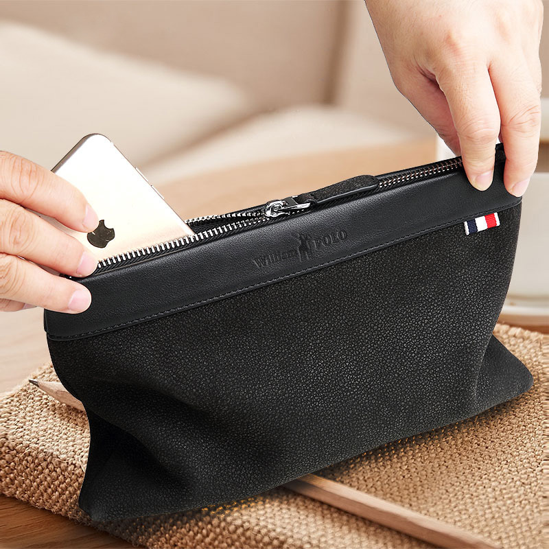 classic wallets leather men's hand bag layer cowhide business trend large capacity, Red;black
classic wallets leather men's hand bag layer cowhide business trend large capacity, Red;black