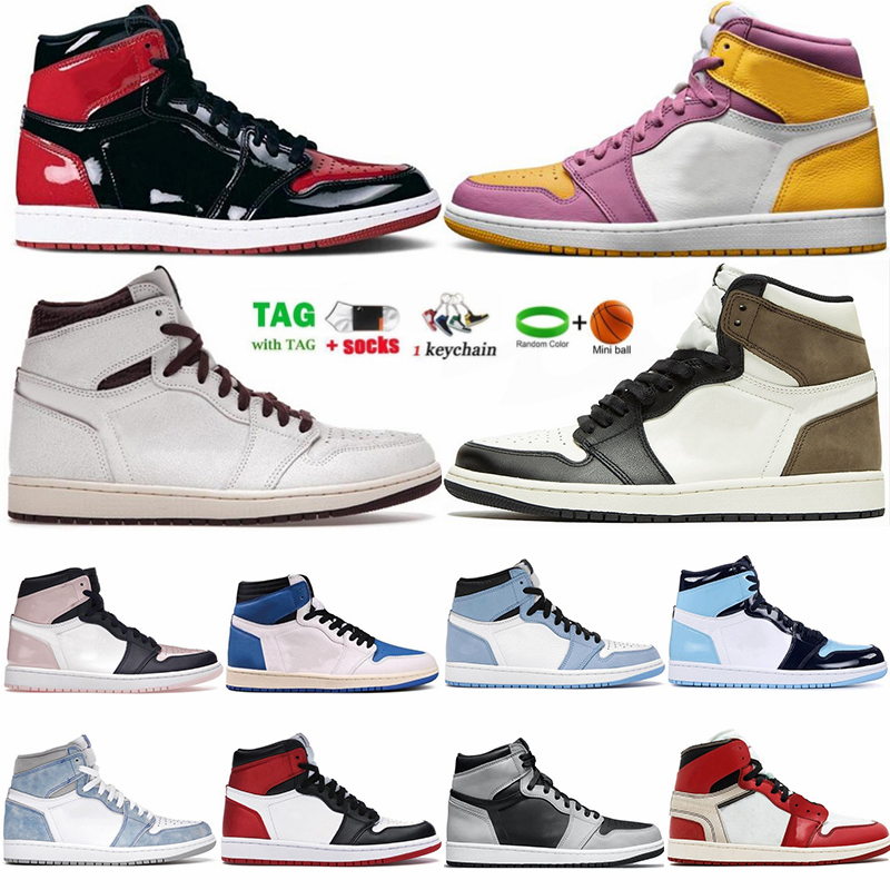 1 Basketball Shoes For Men Women Mid Low 1s Dark Mocha University Blue Bred Patent Fearless Heritage Linen UNC Outdoor Sports Sneakers Trainers With Box us 13, Hyper royal
1 Basketball Shoes For Men Women Mid Low 1s Dark Mocha University Blue Bred Patent Fearless Heritage Linen UNC Outdoor Sports Sneakers Trainers With Box us 13, Hyper royal