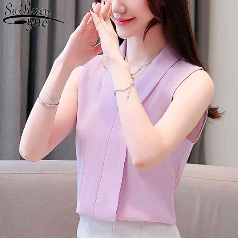 Sexy Office Ladies Blouse Blusas Mujer De Moda Women Sleeveless Chiffon V Neck Tops 4614 50 210521, White
Sexy Office Ladies Blouse Blusas Mujer De Moda Women Sleeveless Chiffon V Neck Tops 4614 50 210521, White