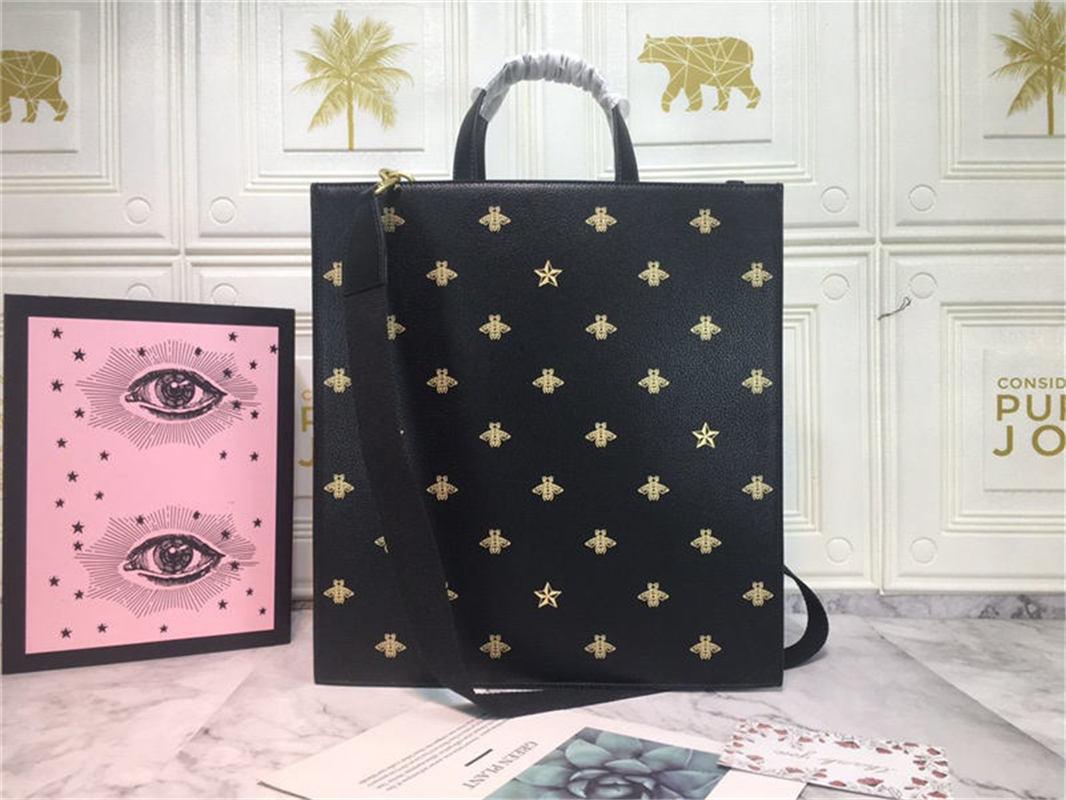 Luxury 450950 Bee Star Tote Bag Black Gold Leather Tote Bag Hand Bag Size:35.5/38/4cm
Luxury 450950 Bee Star Tote Bag Black Gold Leather Tote Bag Hand Bag Size:35.5/38/4cm