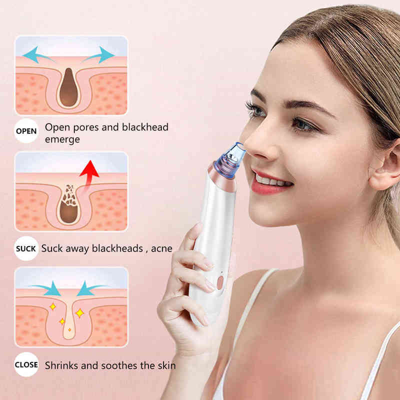 NXY Face Care Devices Face Nose Acne Black Dot Pimple Blackhead Remover Electric Vacuum Cleaner Pore Skin Care Tools Machine 0222